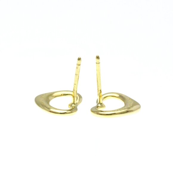 TIFFANY 18k Gold Heart Earrings - Picture 3 of 8